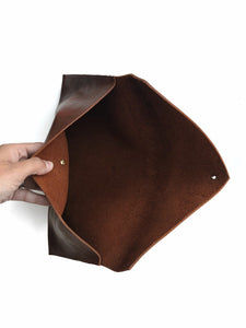 Leather Envelope Clutch Handbags