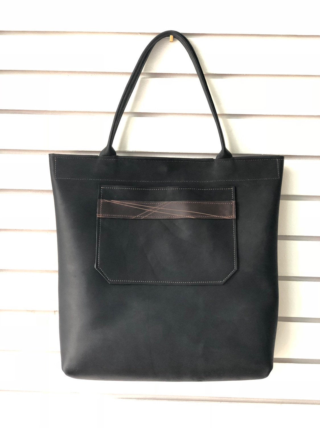 Large Tote Bag - Folded Straps