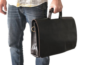Leather Briefcase - Full Cover (Made to Order)