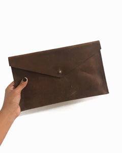 Leather Envelope Clutch Handbags