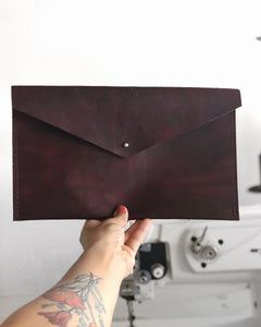 Leather Envelope Clutch Handbags