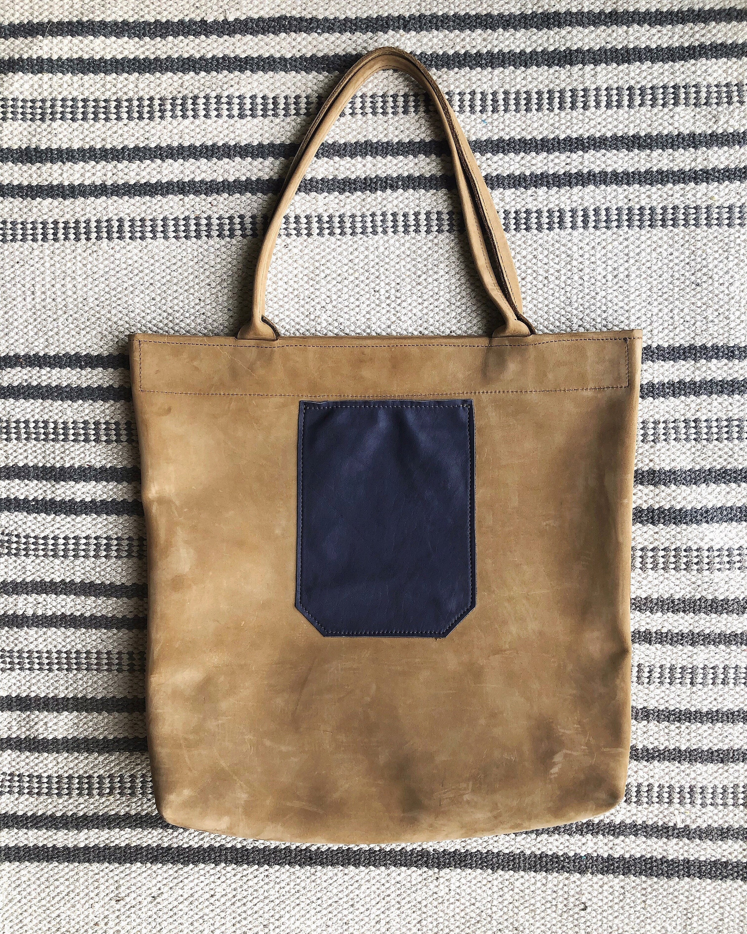 Large Tote Bag - Folded Straps