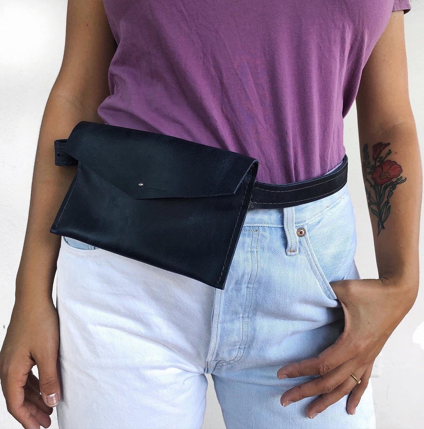 Minimalist Leather Fannypack